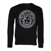 Brodert Crew Neck Bomullsgenser