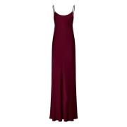 Bordeaux Sateng Cami Kjole Aw24