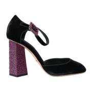 Krystallpyntet Velvet Mary Jane Pumps