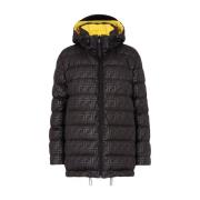 Ski Downjacket med Logo Double Face