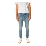 Slim Fit Mid Waist Jeans