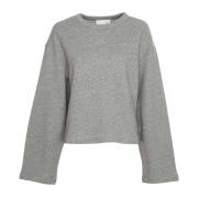 A-Linje Sweatshirt med Vide Ermer