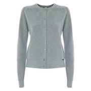 Ull Strikket Cardigan Med Knapper