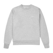 Heather Grey Fitted Crewneck Sweater