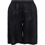 Ebony Black Linshorts