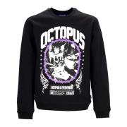 Svart Crewneck Sweatshirt med Torner