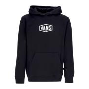 Svart Checkerboard Research Hoodie Lang Erme