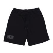 Sorte Sweatshorts Elastisk Midje Menn