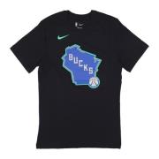 Milwaukee Bucks Logo Tee Svart