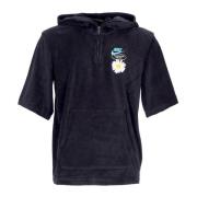 Kortermet Hettegenser Sportswear Topp Svart/Teal