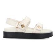 Ivory Lukkede Flate Sandaler Kira Aw24