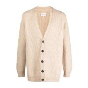 Beige Alpakka Ull Cardigan