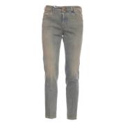 Lysblå Cropped Carrot Jeans