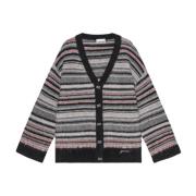 Stripete Ull Cardigan Jakke