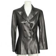 Pre-owned Leather outerwear