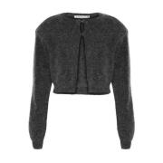 Koselig Kort Cardigan - Kull Melange