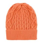 Bomull Beanie Burnt Orange Laget i Italia