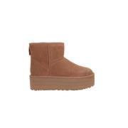 Brune Semskede Flatform Støvler med UGGplush™