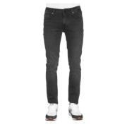 Sort Distressed Slim Fit Jeans