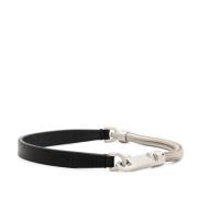 Sort skinn Snakechain Choker Halskjede