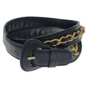 Pre-owned Leather belts