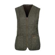 Quiltet Oliven Fleece Liner Vest