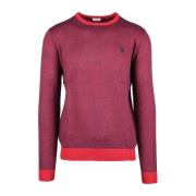 Herresweater i Bordeaux