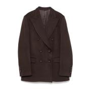 Brun Ull-Kasjmir Blazer