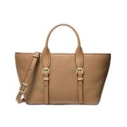 Brun Moore Small Skinn Satchel Veske