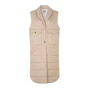 Quiltet Taupe Vest