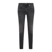 Klassiske Slim Fit Jeans Medium Midje