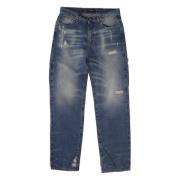 Revnet bomull jeans