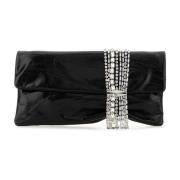 Svart Skinn Clutch Veske