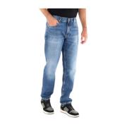 Slim Fit Denim Jeans for Menn