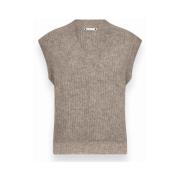 Mohair Blandet Strikkevest