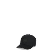 Svart ull baseballcap med logopatch