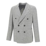 Luksuriøs Ull Silke Kashmir Blazer