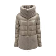 Ivory Faux Fur Puffer Jacket