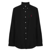 Poplin Button-Down Skjorte med Tilpasset Passform