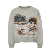 Elegant Brodert Sweatshirt