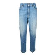 Stilige Jeans med Bomullsblanding