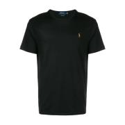 Brodert Slim Fit Bomull T-skjorte