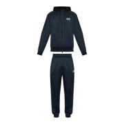 Blå Teknisk Stoff Logo Jumpsuit