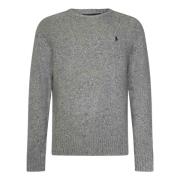 Luksuriøs Grå Crewneck Sweater Aw24