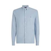 Blå Tommy Hilfiger Solid Heritage Oxford Rf Shirt Skjorter