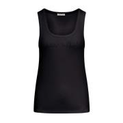 Svart Logo Tank Top