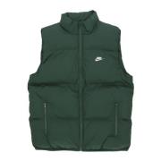 Puffer Vest Dunjakke Fir/Hvit