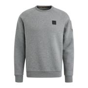 Myk Fleece Crewneck Sweatshirt med Flight Pocket