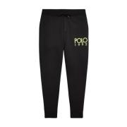 Svarte sweatpants med grønt logo