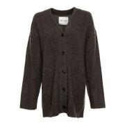 Oversized Cardigan med V-hals